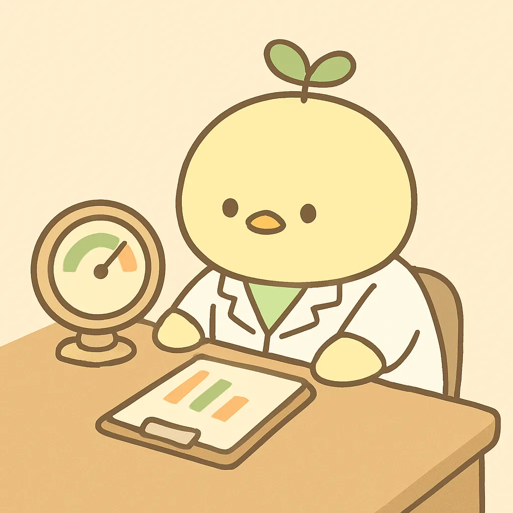 ことり主任がゲージとグラフをたまに確認するだけの、負担の少ない集計イメージのイラスト